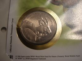 Schöne Tiermedaille "Westlicher Bongo, " 2014, WWF, SierraLe