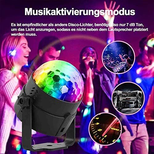 Lampade: LED Discokugel Musikgesteuert – Nuovo e nell'imballaggio originale da Hundwil venduto da Stallone5 2