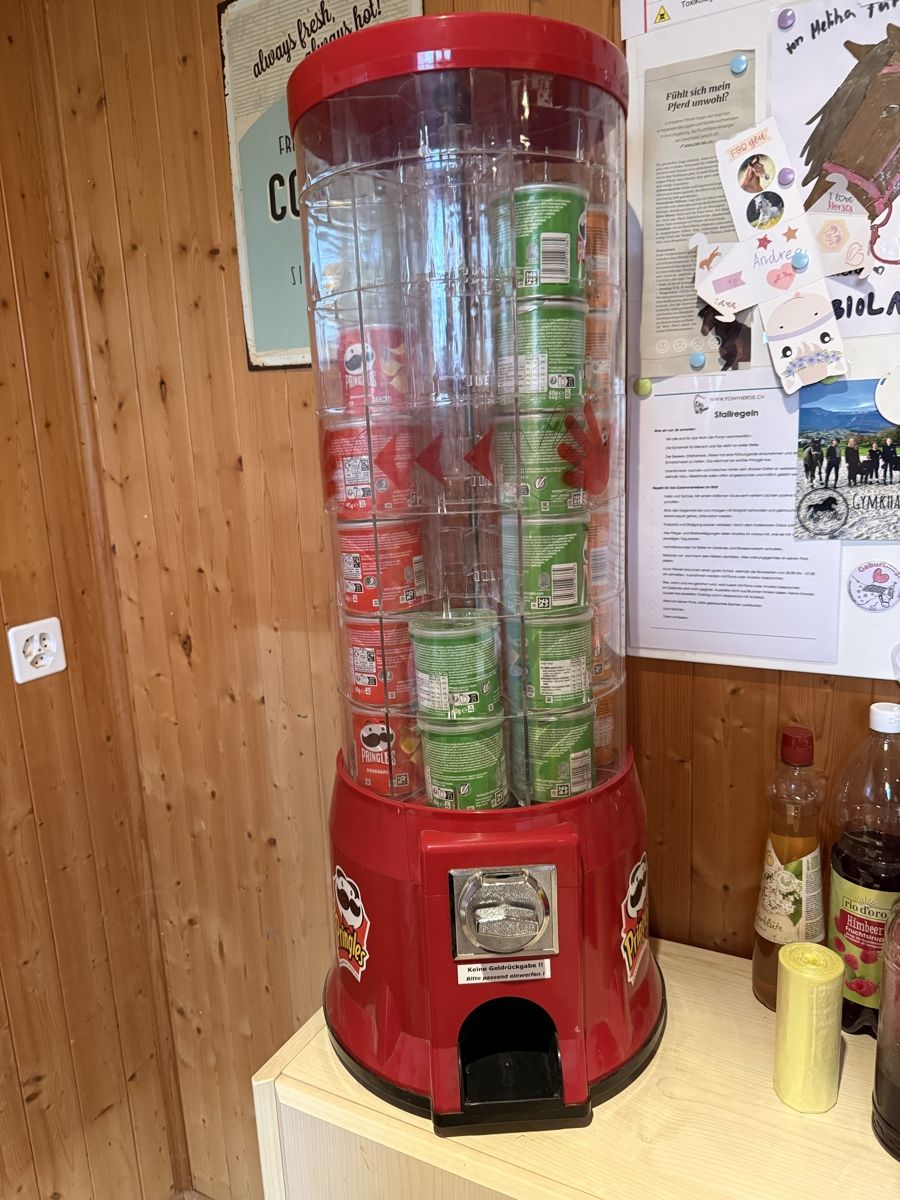 Sonstiges für die Gastronomie & Hotel: Pringles Münzautomat | 2CHF | +1CHF-Wähler – Gebraucht aus Selzach von tun_8bhl