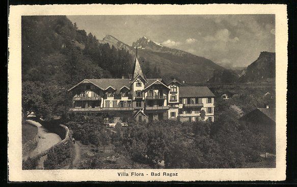 Cartes postales: AK Bad Ragaz, Villa Flora – D'occasion à Berlin par bartko-reher