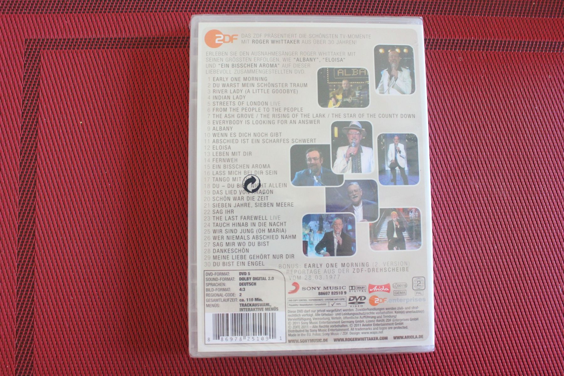 Tutti i DVDs: Die Große Roger Whittaker Hit Collection von Roger Whittaker – Nuovo e nell'imballaggio originale da Geroldswil venduto da Schlumpfine1973 1