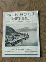 Alter Prospekt / Park Hotel Melide Ausgabe ca. 1930