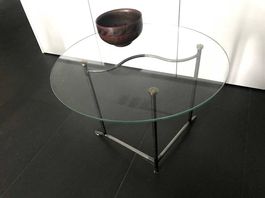 Runder Glastisch