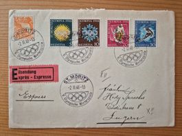 CH-Express Brief nach Luzern 1948 Zustand gem. Bilder