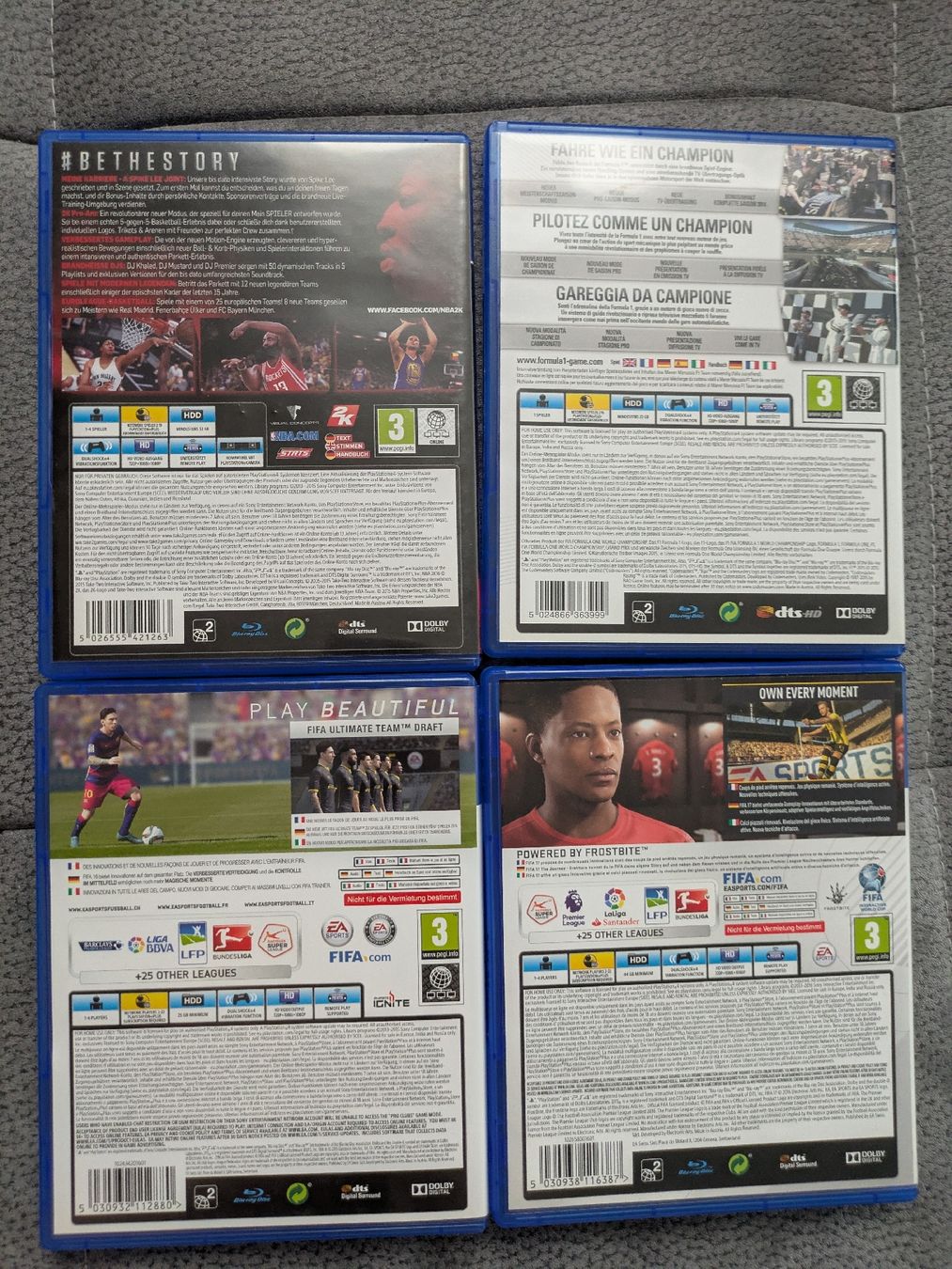 Jeux: PS4 "Sport-Bundle" - FIFA , Formel 1 und NBA – Neuf (Voir description) à Diepflingen par Ricarda_96 1
