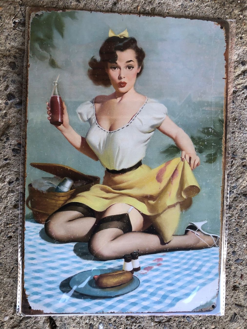 Insegne: Pin up Picknick classic – Nuovo e nell'imballaggio originale da Reinach AG venduto da rares75