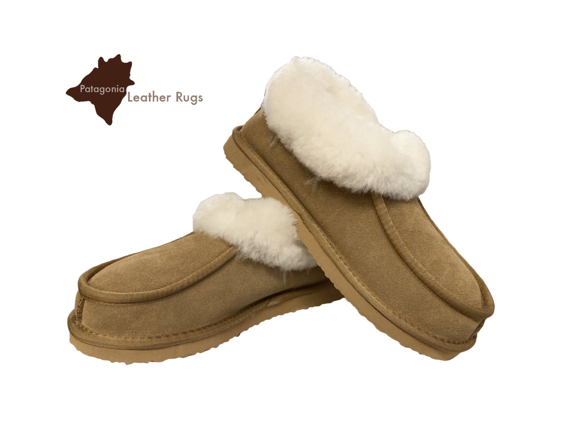 Herrenschuhe: Mit Lammfell gefütterte Leder Hausschuhe – Neu und originalverpackt aus Arbedo von patagonialeatherrugs 3
