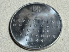 6. 1 Medaille 900 Silber, 15 g, Durchmesser 33 mm