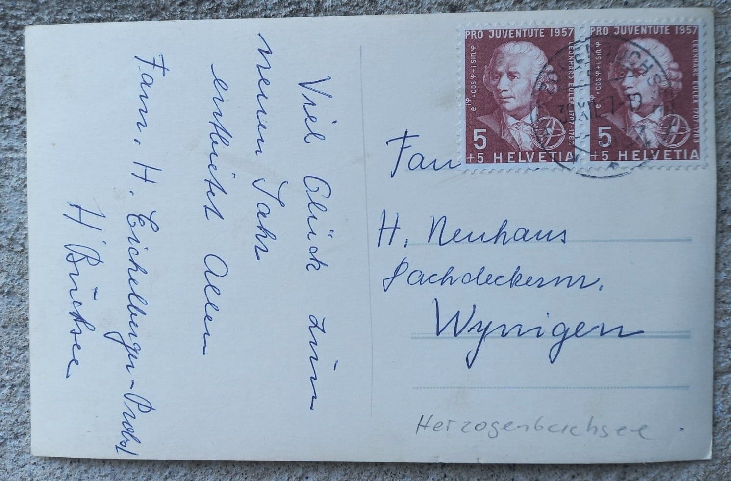 Cartoline postali: AK Herzogenbuchsee 1957 – Usato da Burgdorf venduto da glasrabe01 1