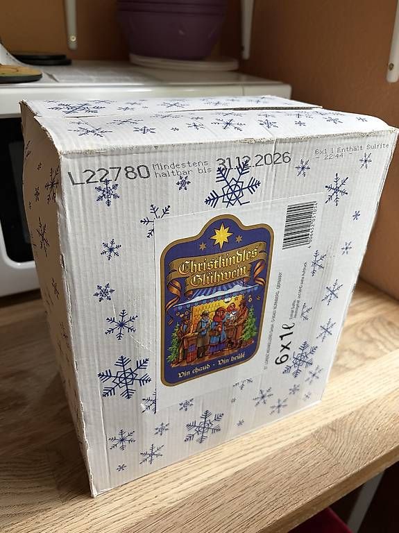 Wein: 6 Liter Glühwein – Neu und originalverpackt aus St. Gallen von Debi.