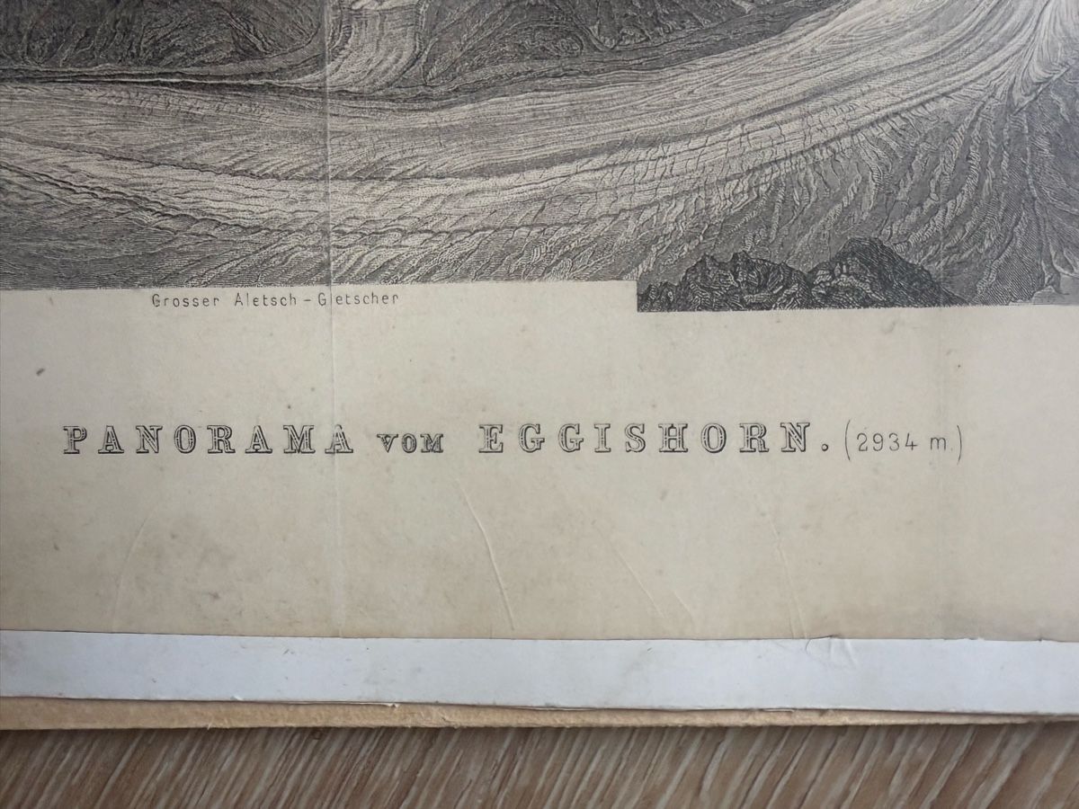 Foto & Immagini: Panorama vom Eggishorn mit Gletscher Grösse: 70cmx18cm  – Usato da stans venduto da zie_m2nf 1