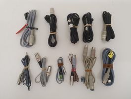 Verschiedene A/V - Spezialkabel, 11 Stück • Schnäppchen!