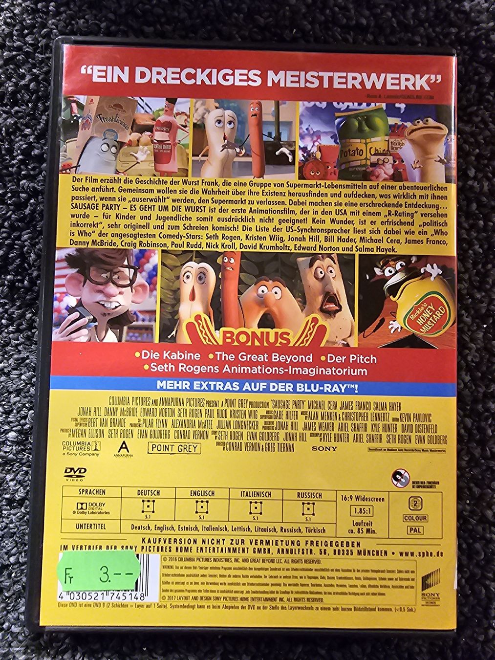 Alle DVDs: Sausage Party DVD (17954) – Gebraucht aus Ruswil von jan_bxl5 1