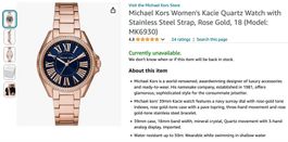Michael Kors Kacie MK6930 Rosegold Swarovski Watch Uhr 🩵