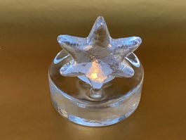 Hergiswiler Glasi / 1 Teelicht mit Stern ⭐️ Robert Niederer