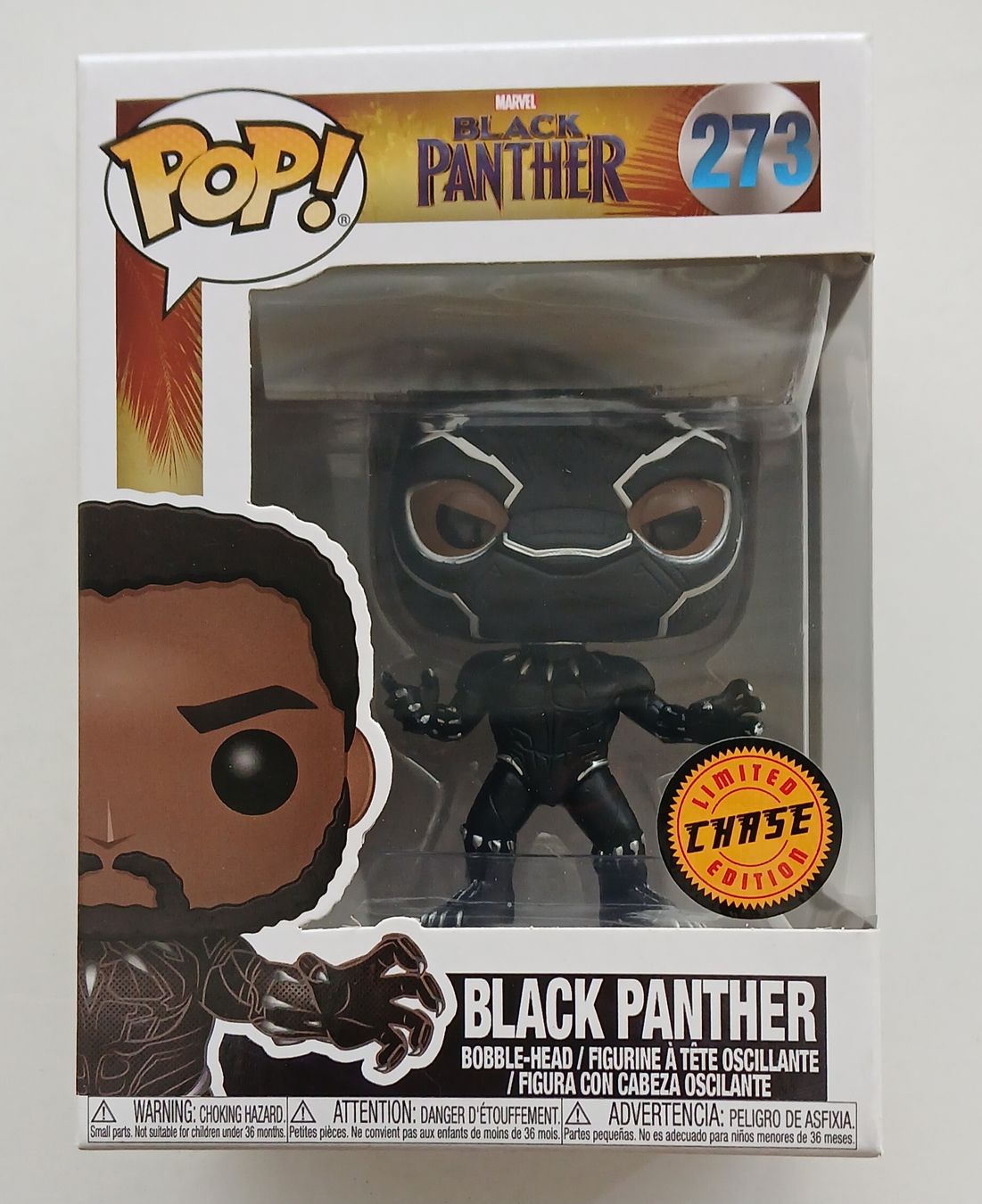 Funko Statuette: Funko Pop Black Panther 273 Marvel Chase  – Nuovo e nell'imballaggio originale da Le Sentier venduto da Funko-Pop-1979