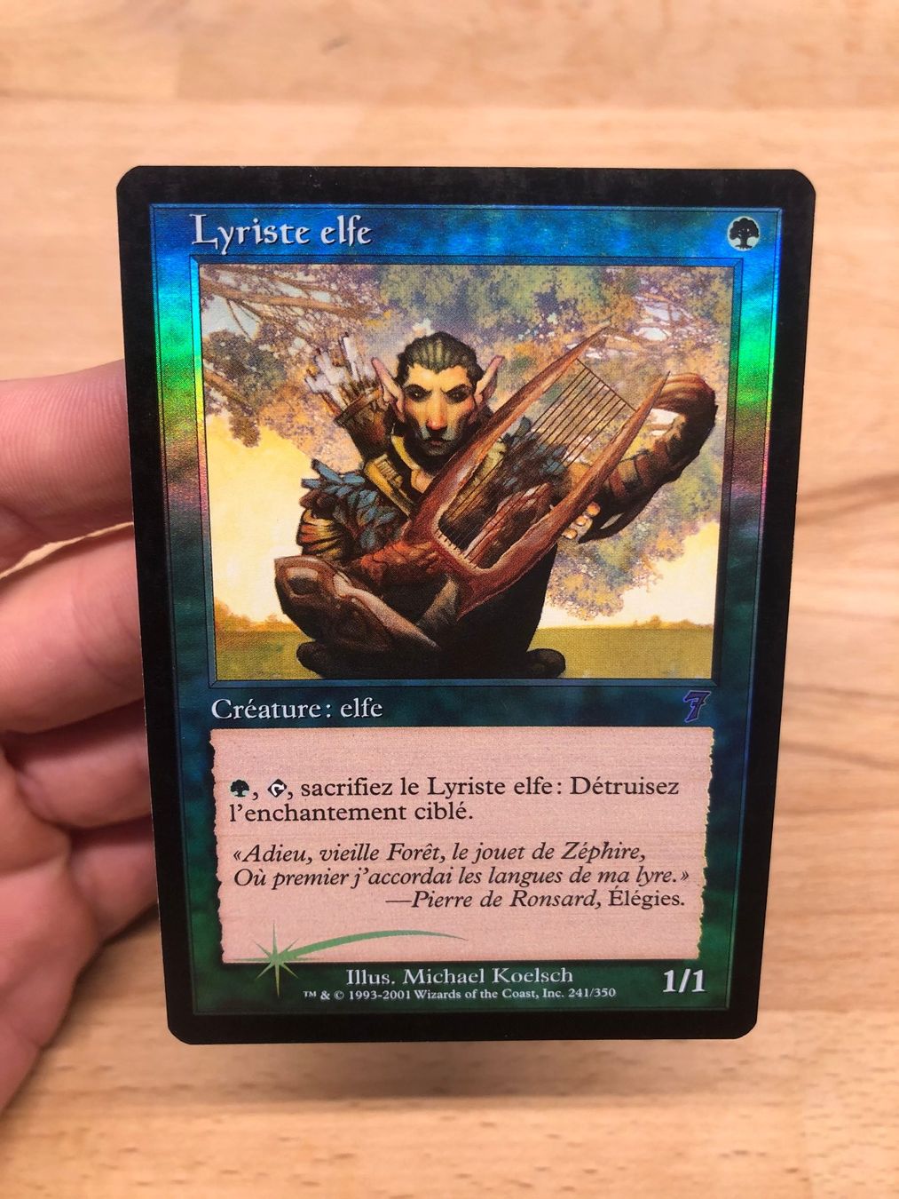 Magic The Gathering Carte collezionabili: MTG 7th edition foil Lyriste elfe FR 2001 – Usato da Corsier GE venduto da SWmoderncards
