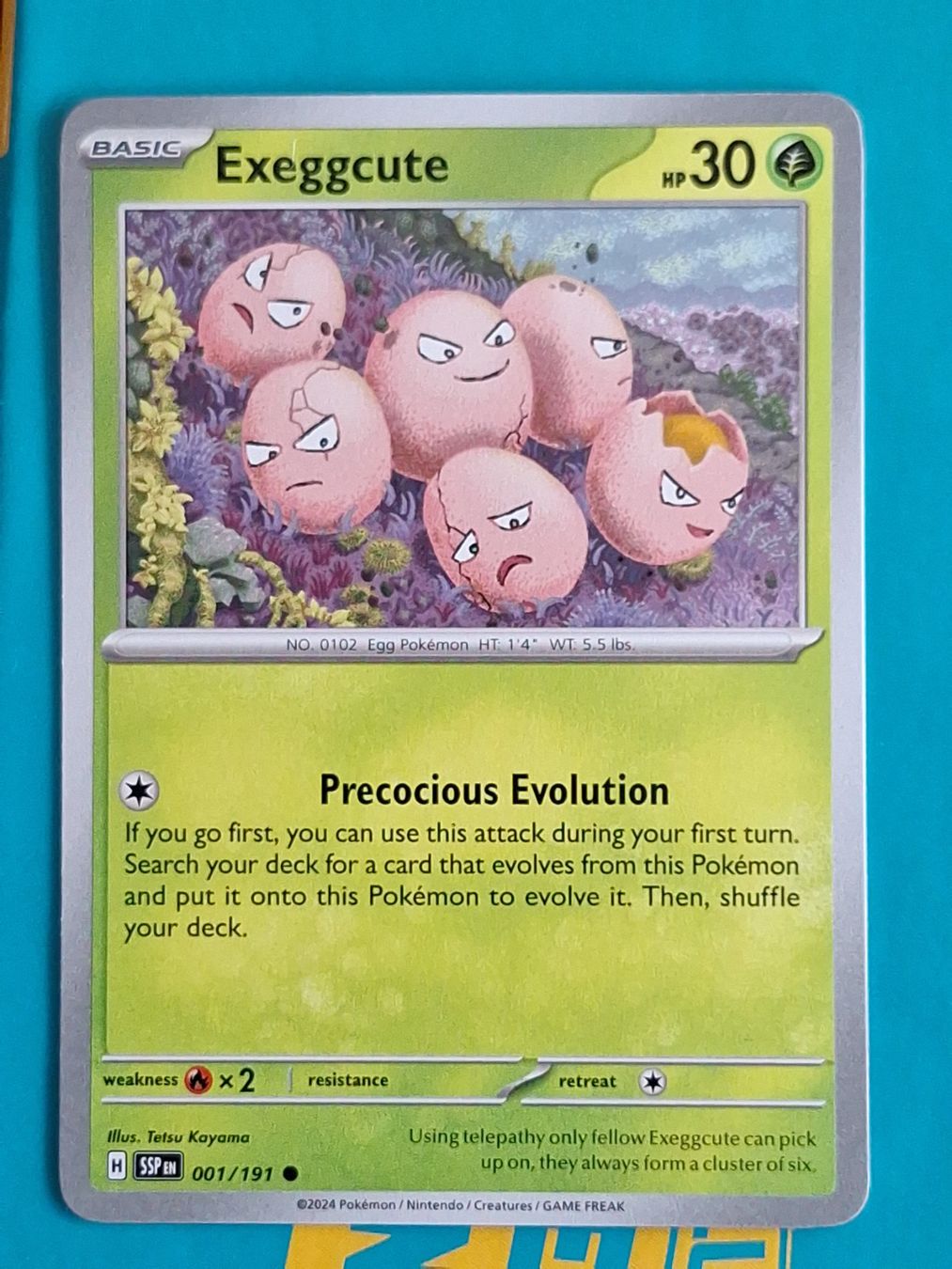 Pokémon Carte collezionabili: Exeggcute 001 - Pokemon Surging Sparks – Usato da Altstätten SG venduto da GGsGameshop