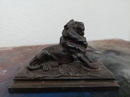 Detaillierte kleinere Löwenfigur, antik
