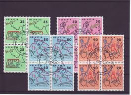 1988 Pro Juventute 4er-Block Ersttag