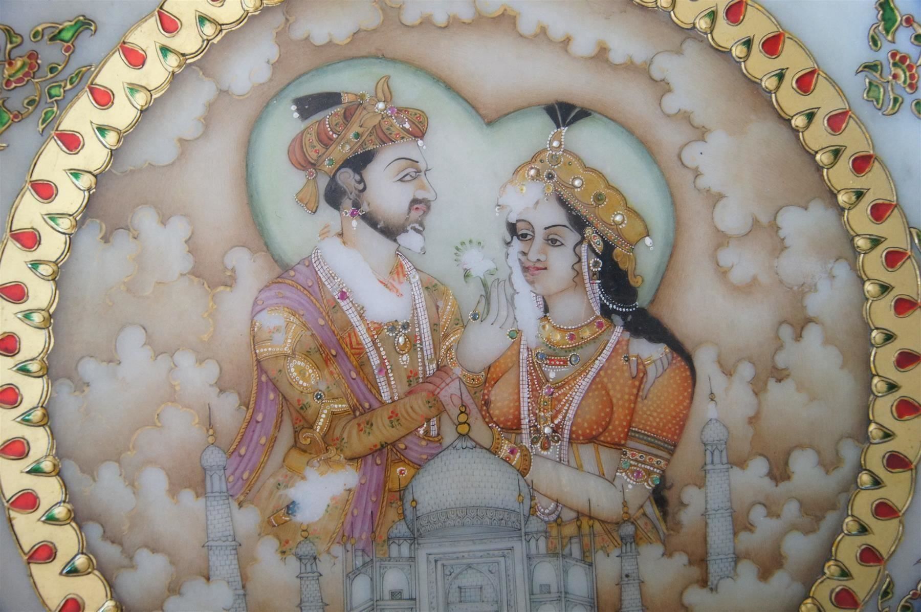 Teller: Marmor-Zierteller Taj Mahal – Gebraucht aus Geroldswil von ARTEFACTO 2