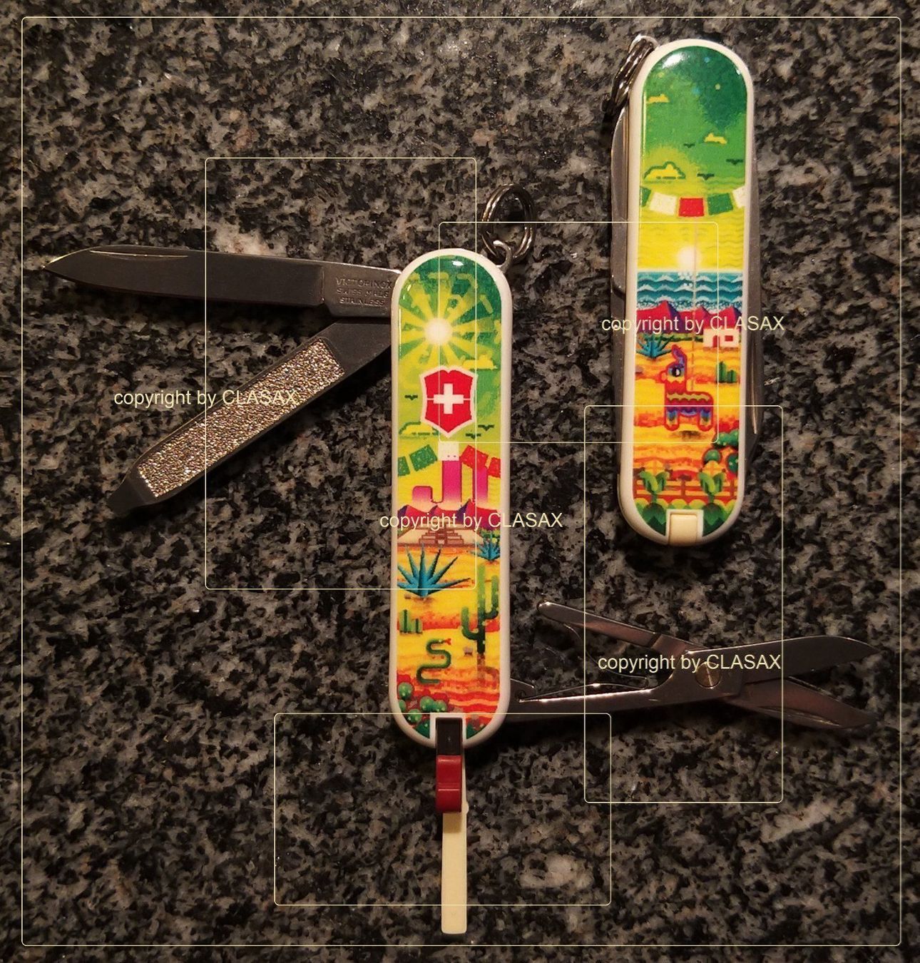 Victorinox Coltelli tascabile: Victorinox - "Mexican Sunset" Knife 2018 – Nuovo e nell'imballaggio originale da Rotkreuz venduto da CLASAX 2