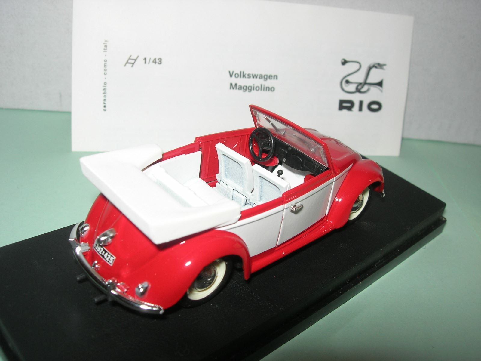 Volkswagen Modellautos: VW  Käfer Karmann 1949 * Rio 1:43 – Neu und originalverpackt aus Hornussen von Amw 2