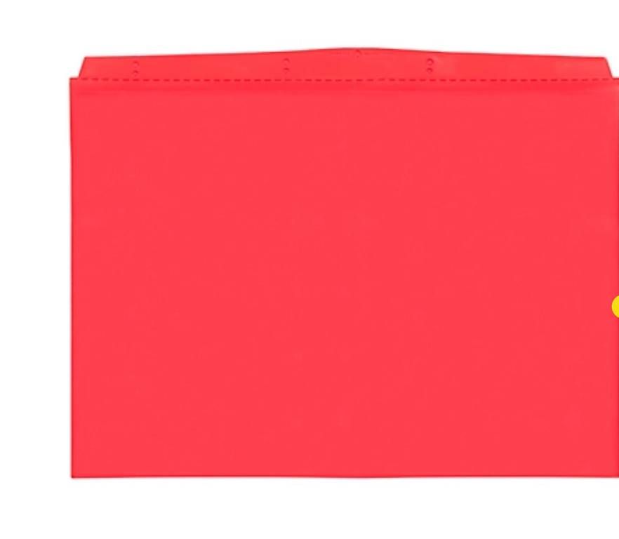 Buste & buste per spedizione: 10 Stk. neue Orgatex Sichttaschen, A4 quer, rot – Nuovo e nell'imballaggio originale da Necker venduto da liq24