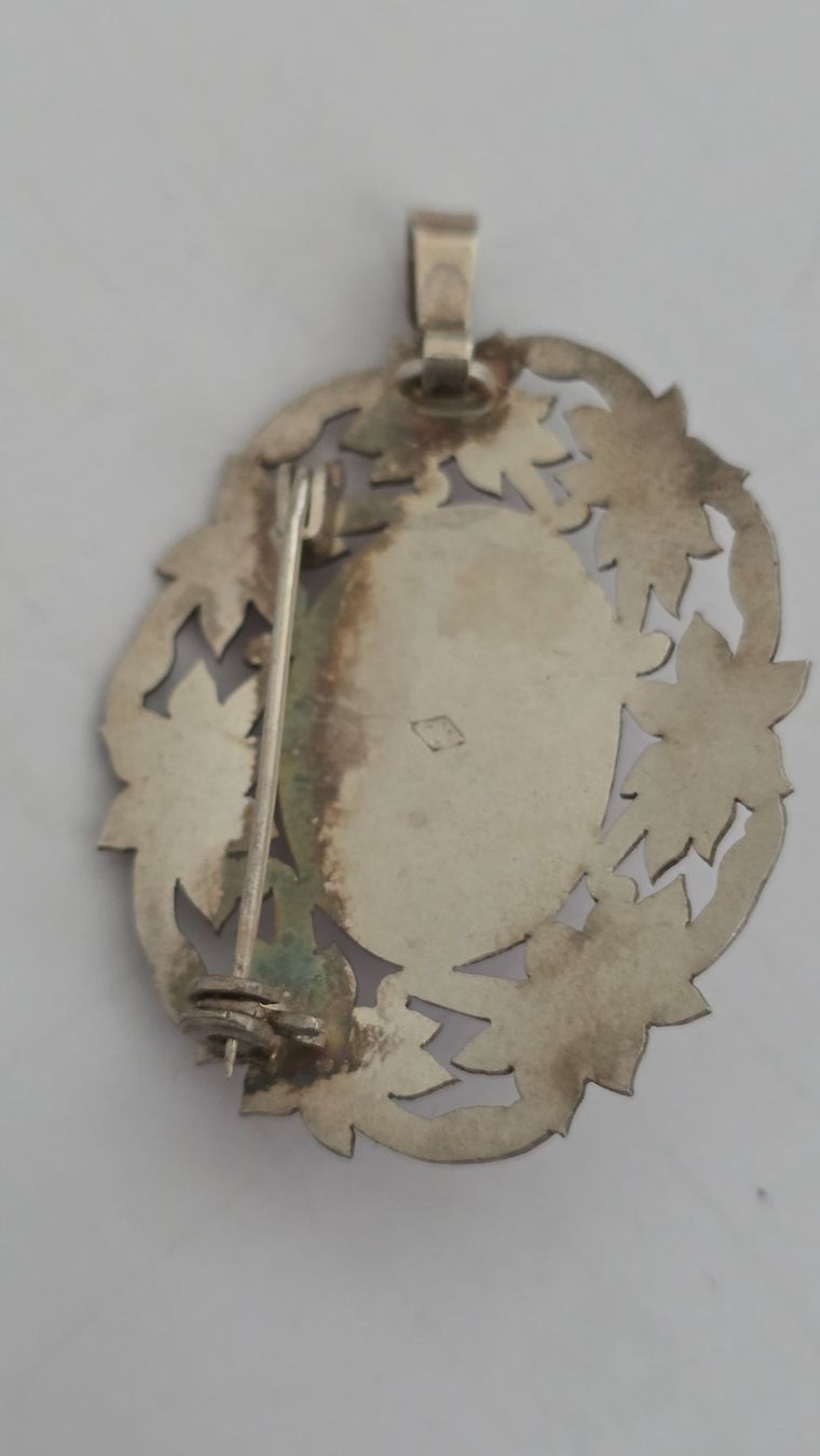 Ciondoli: Vintage Anhänger/ Brosche Silber – Usato da Wittenbach venduto da rose_rosi 1