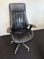 Hochwertiger Leder-Bürostuhl aus Echtleder