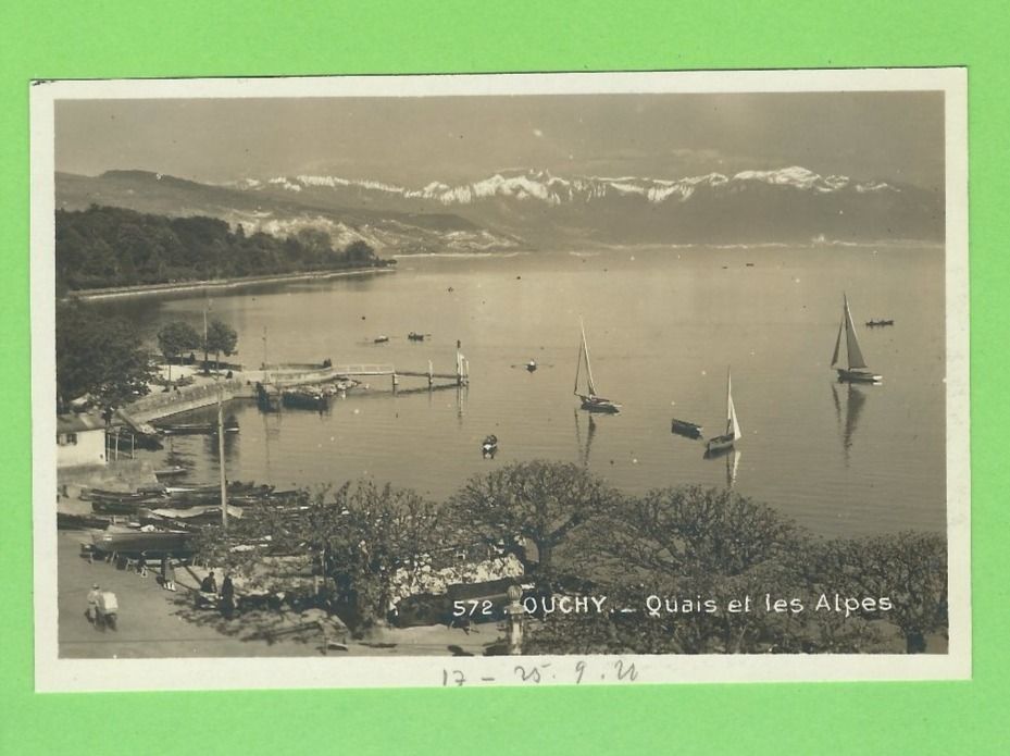 Ansichtskarten: Ouchy - Quais et les Alps – Gebraucht aus Zürich von t24_de