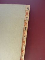 Heft mit Register A-Z