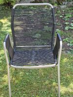 Gartenstuhl Aluminium Textil schwarz wetterfest