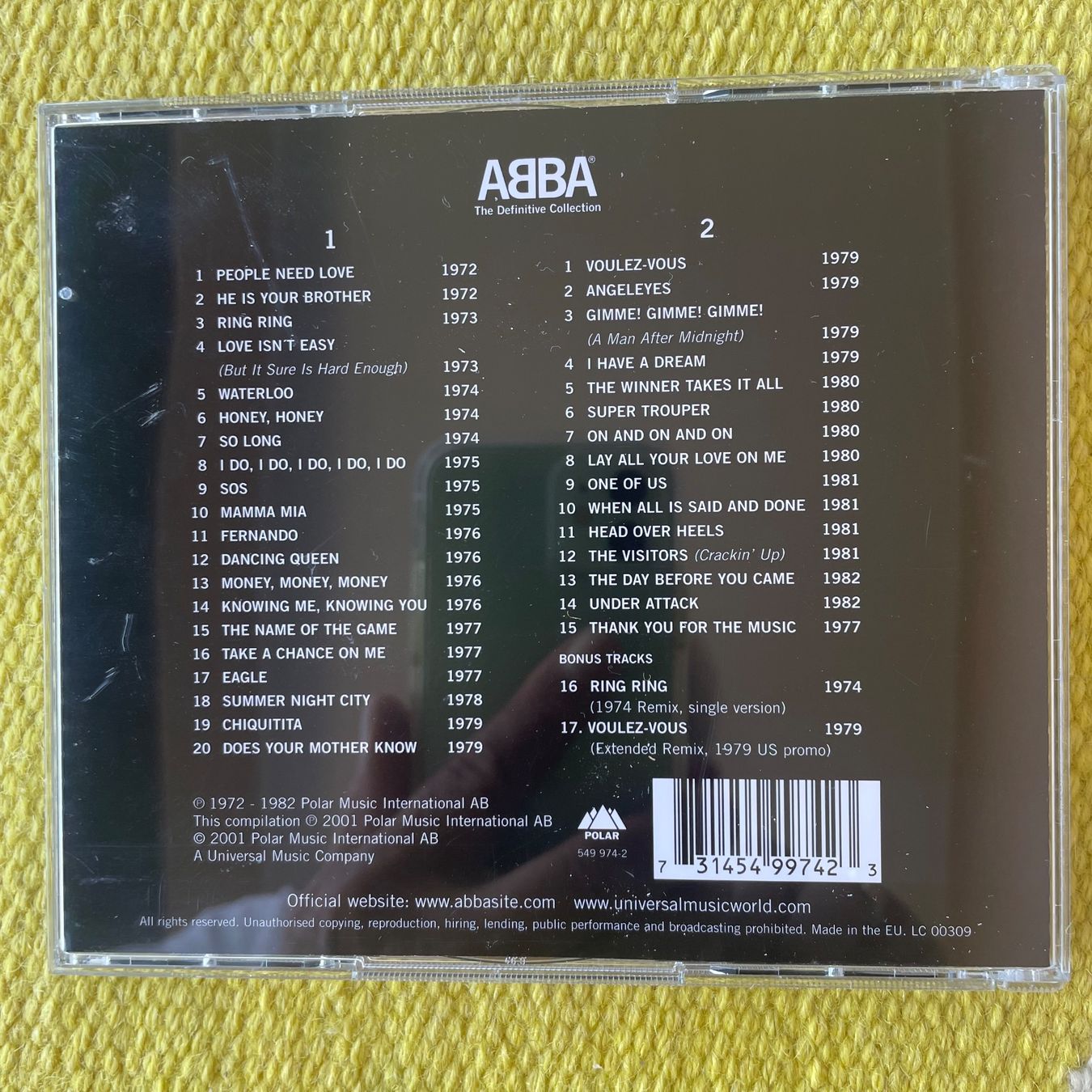 CDs: ABBA-2CD THE DEFINITIVE COLLECTION – D'occasion à Rorschacherberg par CD-Roli 1