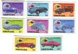 Briefmarken AC Cobra, Alfa Romeo, Maserati, VW Käfer Grenada