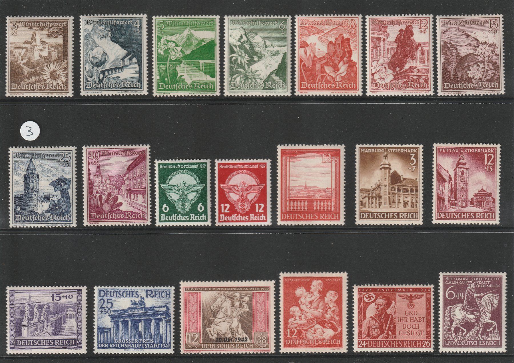 Tutti i francobolli: Auswahl Deutsches Reich Postfrisch ** – Nuovo e nell'imballaggio originale da Breitenbach venduto da anti11