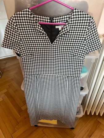 🔥 Robe à carreaux noir blanc pied de poule Maison 1.2.3