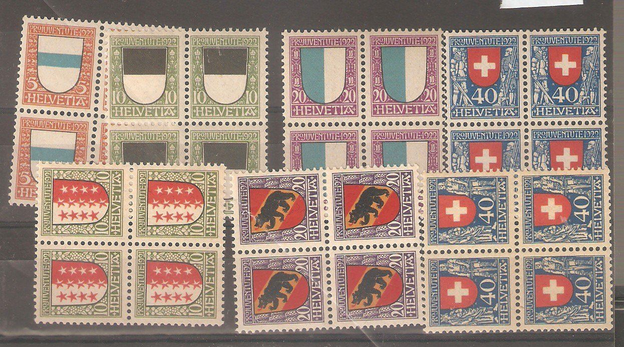 Alle Briefmarken: PJ 1921 / 1922 B/4 ** – Neu (gemäss Beschreibung) aus Lausanne von Whorvath