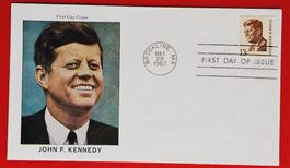 USA PRÄSIDENT JOHN F KENNEDY BROOKLINE MASS. USA FDC 1967