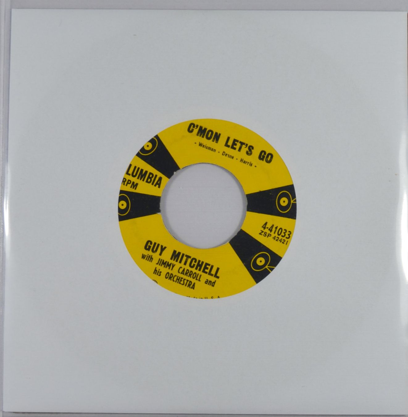 Dischi in vinile: Single: GUY MITCHELL - C'mon Let's Go (Rockabilly) – Usato da Frenkendorf venduto da Yard-Sale-2000 1