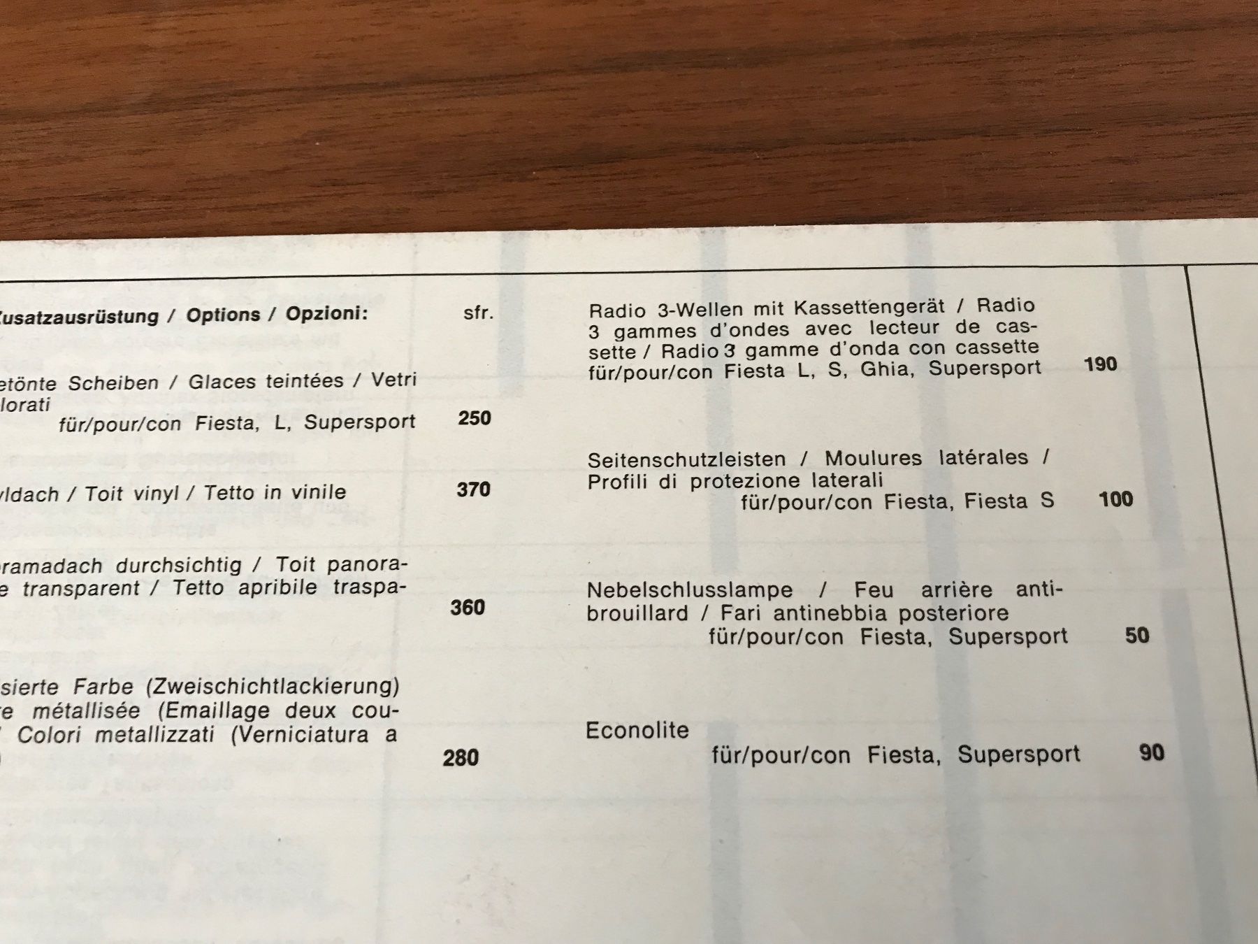 Ford Dokumente: Ford Fiesta Prospekt – Gebraucht aus Balterswil von Jeko1967 3