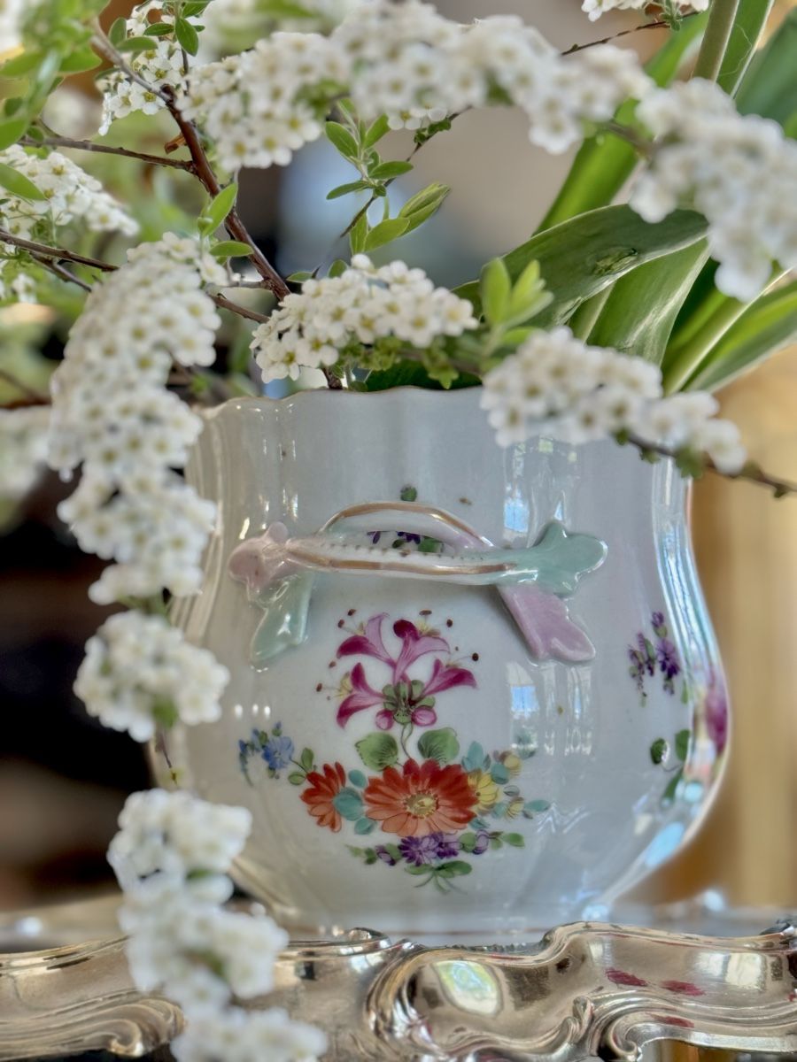 Vasi per fiori: Dresden cache pot décor floral – Usato da Courtaman venduto da sultan16 8