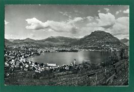 Lugano, Panorama e Monte Brè, 1958, gelaufen