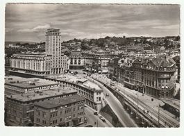 Postkarte Ansich Lausanne Ouchy Tour Bel Air, Stempel 1955