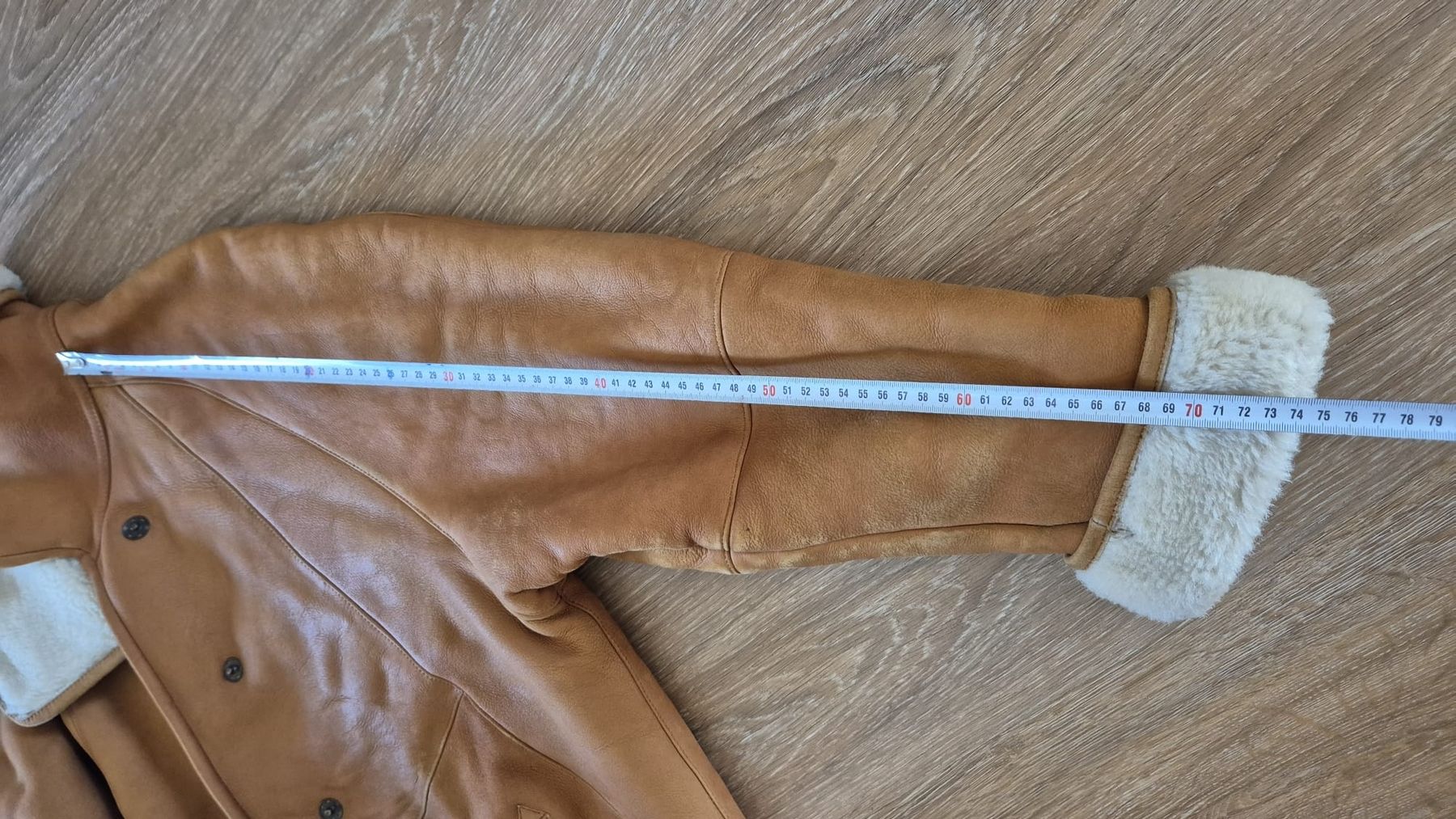 Mäntel: Vintage Shearling Lined Leather Coat Size 40 - Winter – Gebraucht aus Zürich von sha_rxc8 9