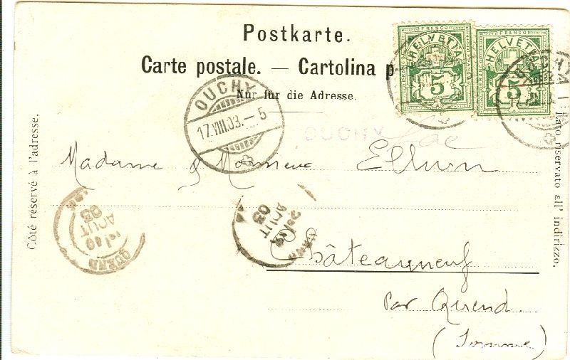 Cartoline postali: Montreux - Hafen + 1903 – Usato da Emmenbrücke venduto da teestube 1