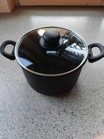 Barazzoni Kochtopf mit Glasdeckel, neu & ungebraucht
