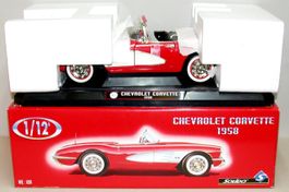 1958 Chevrolet Corvette C1 Convertible SOLIDO METAL 1:12