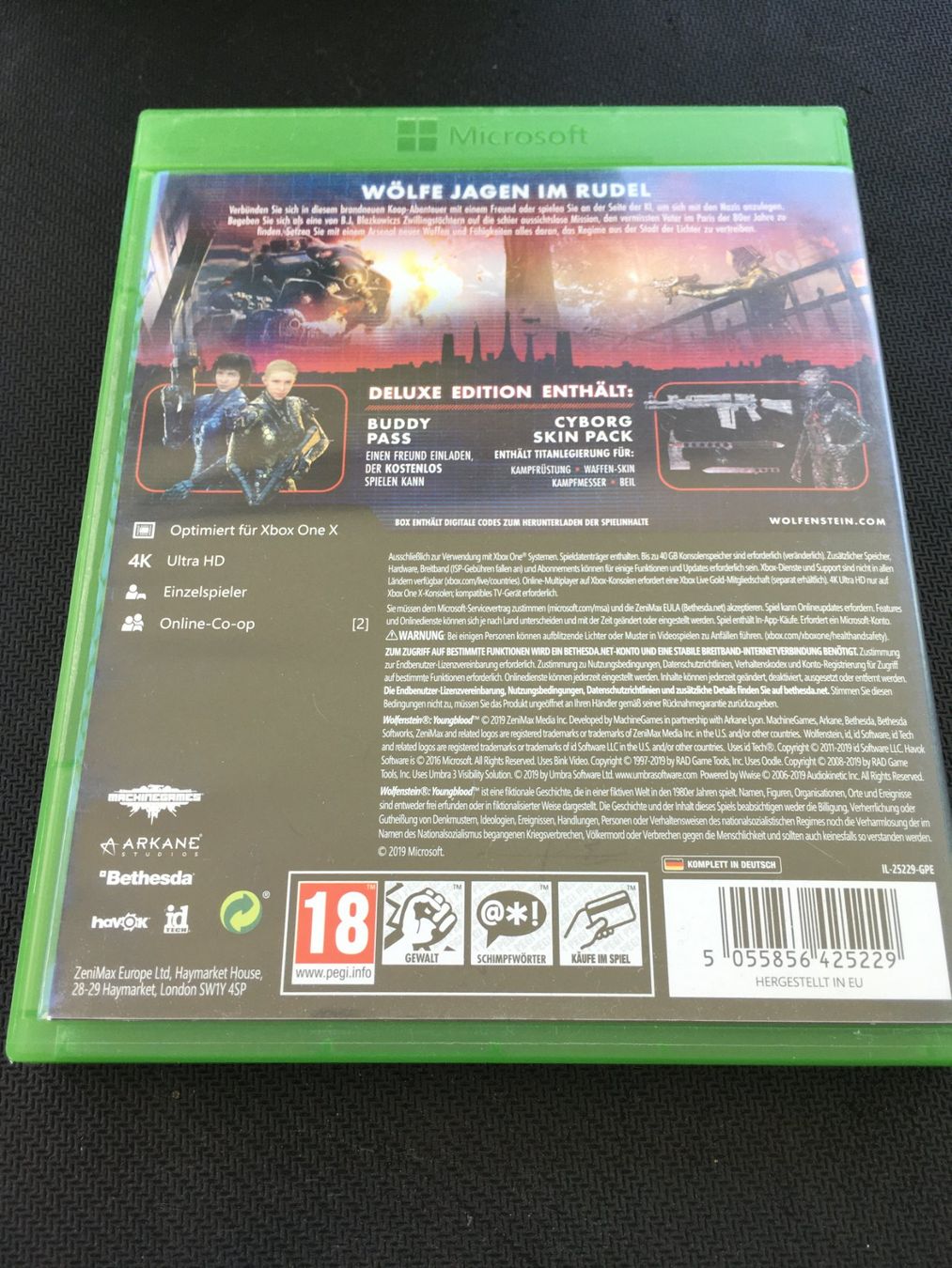 Microsoft Spiele: Wolfenstein Youngblood - Xbox One Game – Gebraucht aus St.Gallen von Punktchen01 1