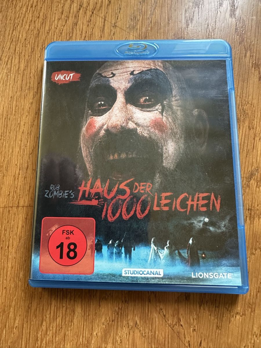Alle DVDs: Das Haus der 1000 Leichen, Rob Zombie, Uncut, Blu ray – Gebraucht aus Benken ZH von Audi-erich